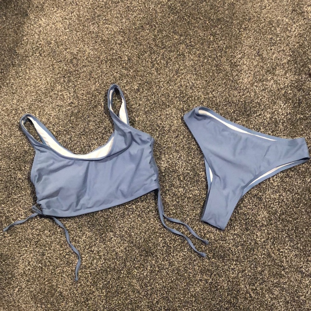 Blue bikini